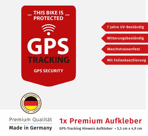 Adesivo bici gps tracking - adesivo,