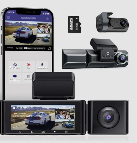 Dash cam azdome - pro, 4k